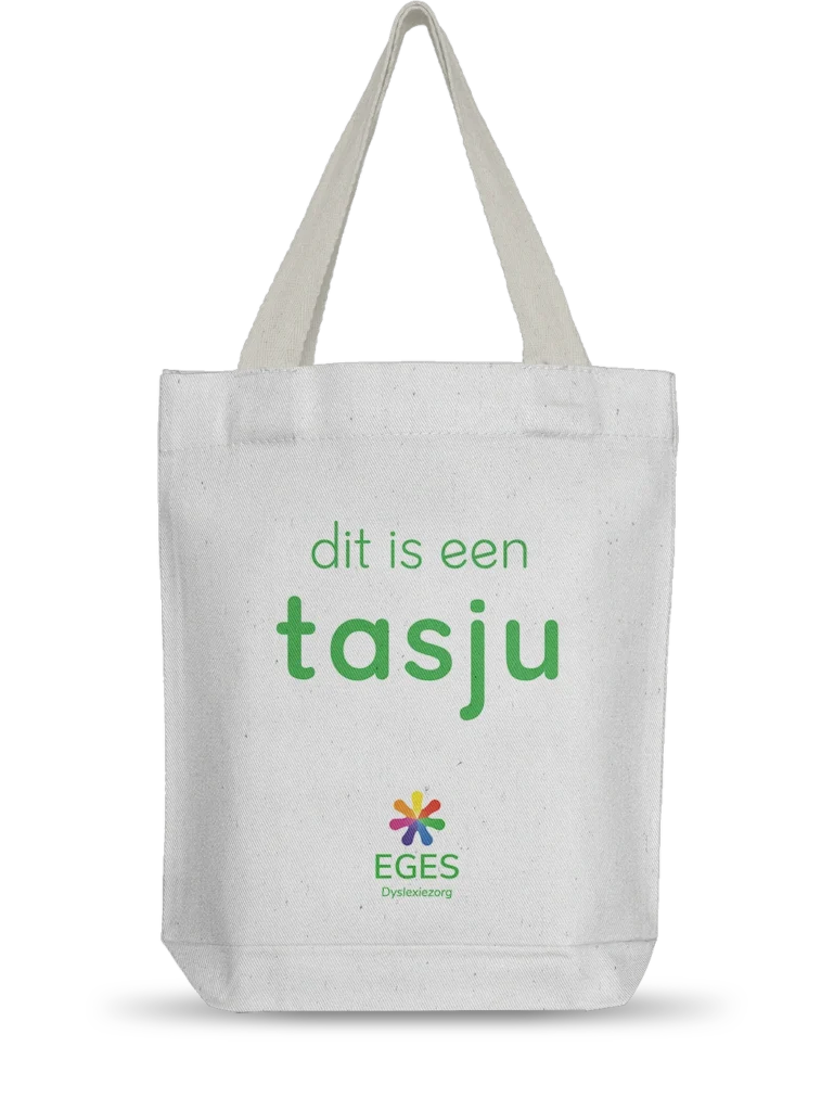 Ontwerp van een tasje met een branding tekst erop gemaakt door Studio Ronduit.